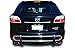 Black Horse Rear Bumper Guard Double Tube Stainless Steel Compatible with 2007-2015 Mazda CX-9-8D992355SS