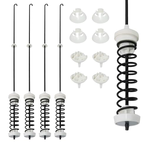 4Pcs W10780048 WTW4800XQ4 WTW4800XQ1 RTW4640YQ1 ATW4675YQ1 Washer Suspension Rod Kit by Kitfit - Replacement for Whirlpool Kenmore Admiral Maytag Washing Machine