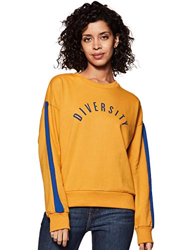Image of Amazon Brand - Symbol Women Cotton Blend Round Neck Sweatshirt