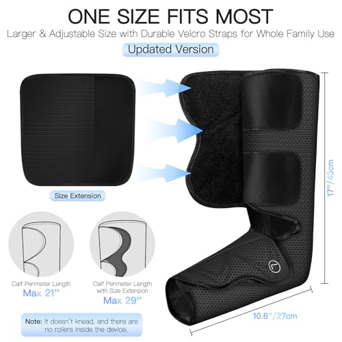 Ivolconn FE-7204B Leg Massager With Heat And Air Compression For Circulation thumb #6