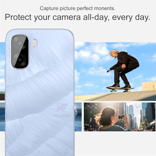 Image of Pack 1- Back Camera Glass Protector for Oppo A6x 5G [3D Premium] Camera Glass Protector (Black)