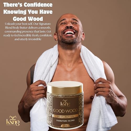 Image of KXNG Shea Butter Moisturizer, Rich Whipped Body Cream for Men, Deeply Nourishing Body Butter for Smooth, Hydrated Skin, Cruelty-Free