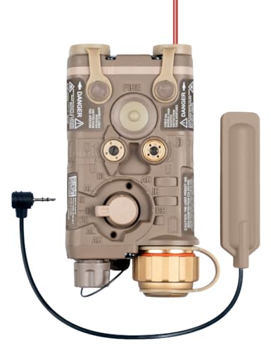 FMATAL GEAR FMA PEQ NGAL Mini Version IR Laser + Red Laser + White LED Flashing Sight for Airsoft AEG GBB CQB (DE)
