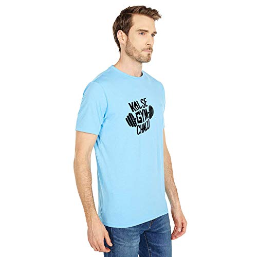Image of T-Shirt for Men KAL SE Gym CHALU Funny Hindi Quotation, Graphic and Typography t-Shirt