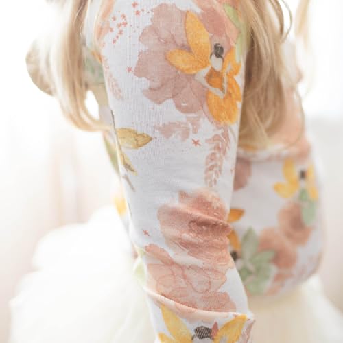 image for Burt's Bees Baby Baby Girl's Toddler-2 Pack Pajamas, Tee and Pant 2-Pi