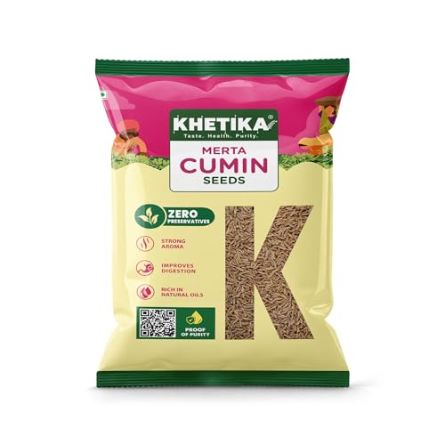 Image of Khetika Jeera 100 gm, Jeera, Cumin Seeds 100gm, Whole Cumin Seeds, No Added Preservatives, Rich in Antioxidants, Hygienically Sealed, Naturale