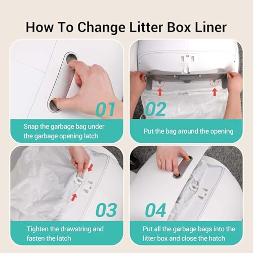 Ducksky 80 Count Waste Bags For Self-Cleaning Cat Litter Box thumb #1