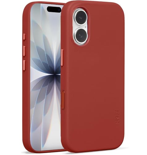 MOFT iPhone 17 専用ケース MagSafe対応 MOVAS? 『柔らかさと強さ、その先へ』 高耐久レザーケース 強力磁力 軽量 ワイヤレス充電対応 1.5m落下防止 全面保護 カメラレンズ保護 高反発ボタン 色褪せにくい スマホカバー (テラ