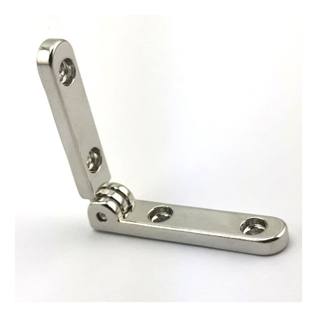 Coal2toalpw Silver 10Pcs Zinc Alloy Jewelry Box Hinges(Silver)
