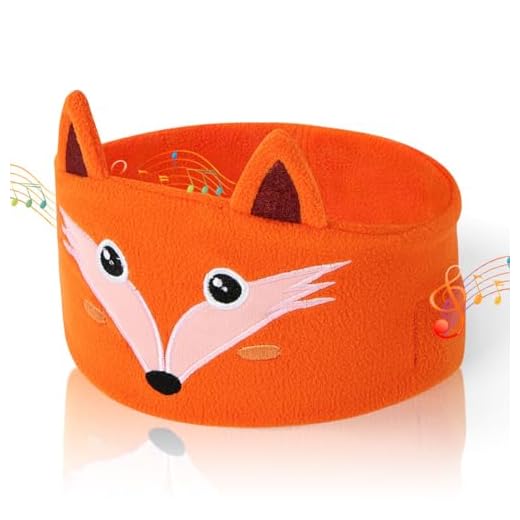 OFFCUP Máscara para Dormir Bluetooth, Diadema Deportiva Para Dormir, Auriculares para Dormir con Altavoces Estereofónicos, para Personas Que Duermen de Lado, Musica, Correr(Color Naranja)