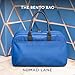 Nomad Lane Carry-On Luggage Duffel Bag, Durable & Lightweight Suitcase. Bento Bag, Personal Item Weekender Travel Bag for Men & Women, Aegean Blue