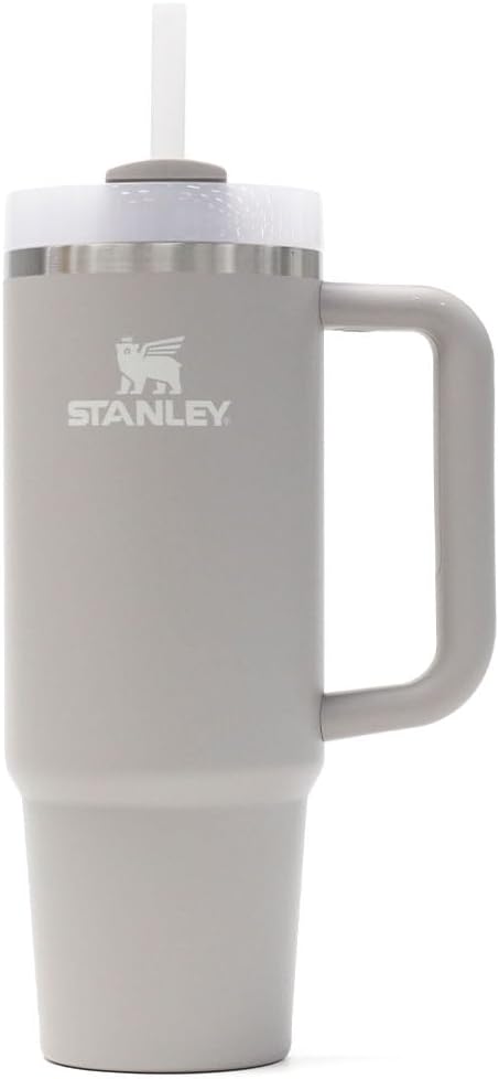 Stanley H2.0 Vacuum Quencher, 3.6 gal (1.18 L), Charcoal Water Bottle, Cold Insulation, Stainless Steel, Straw Mug, Outdoor, Dishwasher Safe