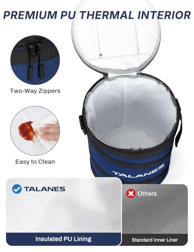 Image of 14-Can Insulated Golf Cart Cooler Bag Keeps Beverages Cold | Large Golf Cooler Sleeve with Adjustable Shoulder Strap & Collapsible Design, Ideal Gift for Golfers