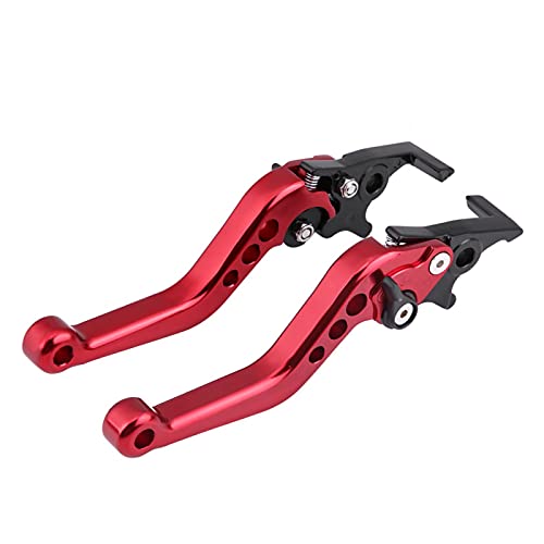 Leva del freno a disco 2pcs modifica dello scooter del motociclo della lega di alluminio di CNC Leva del a doppio Leva del universaleRosso