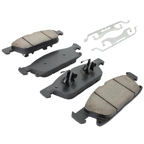 Image of QUALITY-BUILT Front Ceramic Brake Pads, Premium 1001-1818AC, Compatible with 2017-2020 Ford /Lincoln (Continental,Fusion,MKZ)