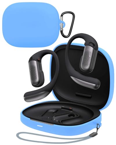 For Shokz OpenFit Pro �P�[�X YAJOJO ���C�����X �C���[�z�� �[�d�P�[�X�J�o�[ �J���r�i�E�L�[�`�F�[���t�� �V���R���ی�P�[�X �����h�~ �ϏՌ� �h�o �L�Y�h�~ �w��h�~ Shokz OpenFit Pro �Ή�(�X�J�C�u���[)