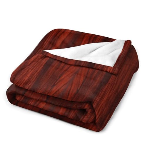 Couverture douce confortable climatisation lit et canapé bois rouge