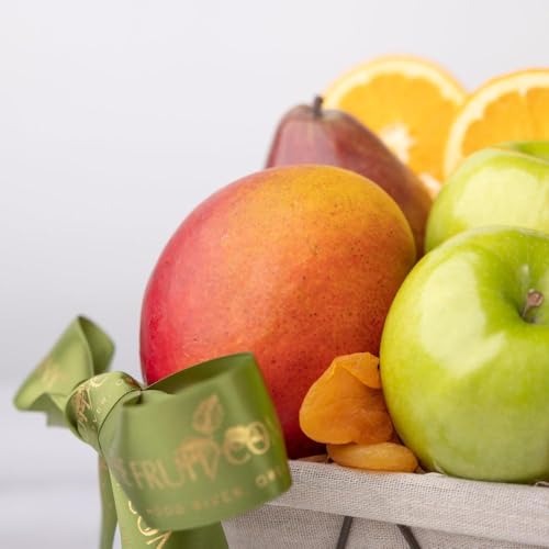 The Fruit Company Orchard Celebration Fruit Basket, Fresh Fruit Basket for Any Occasion, Birthday Gifts for Women and Men