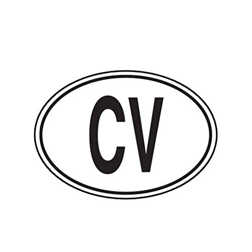 Imán Ovalado Cape Verde para Auto y Refrigerador 5" miniatura 1
