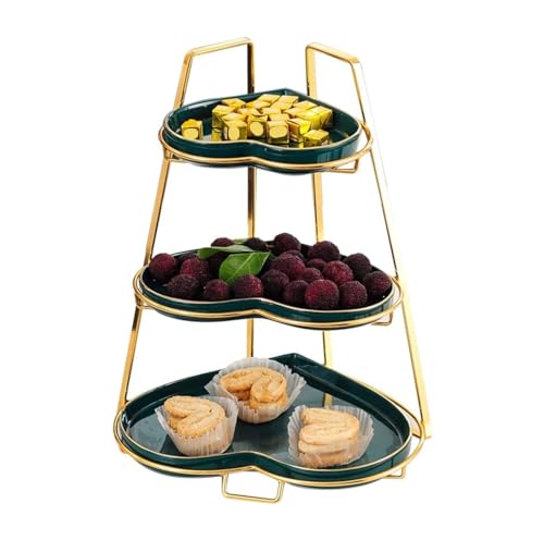 BOGAZY Tartas Soporte De Porcelana For Cupcakes con Estructura Metal Y 3 Niveles For Postres Expositor Soporte