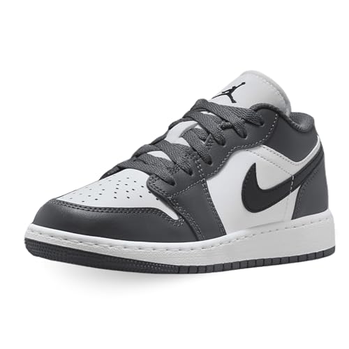 Nike Zapatillas Air Jordan 1 Low (GS) CÓDIGO 553560-152, Gris y blanco., 36 EU