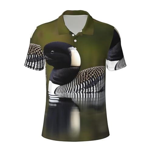 Polo imprimé oiseau homme anti transpiration chemise décontractée