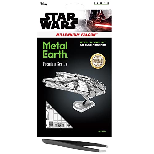 Millennium Falcon 3D Metal Earth kit complet avec pince sans colle