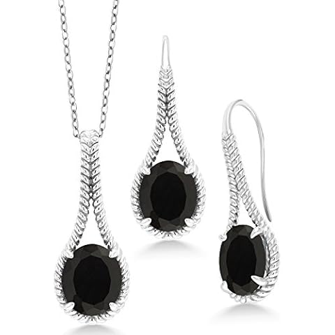 Gem Stone King Black Onyx Jewelry Set Cover