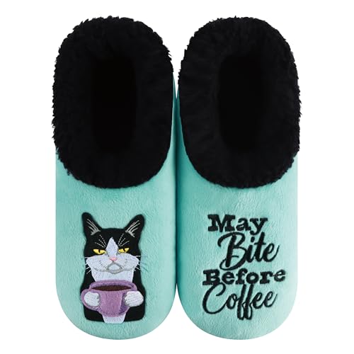 Image of Snoozies Pairable Slipper Socks - Funny House Slippers for Women, Non-Slip Fuzzy Slipper Socks