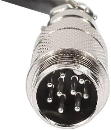 10pcs GX16 9 Pin Male to Female Aviation Plug Cable Male Female Aviation Socket Plug Cable 1M