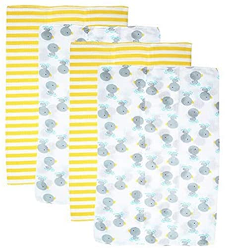 Gerber Prefold Gauze Cloth Diapers, 4 Count, One Size (Grey Duck)