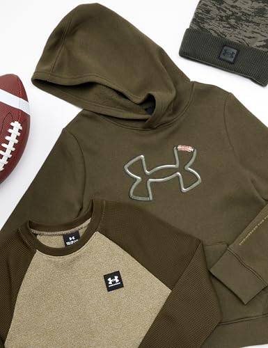 Image of Under Armour Boys Pullover Hoodie Sweatshirt, Soft & Comfortable Fleece, Outdoor Collection