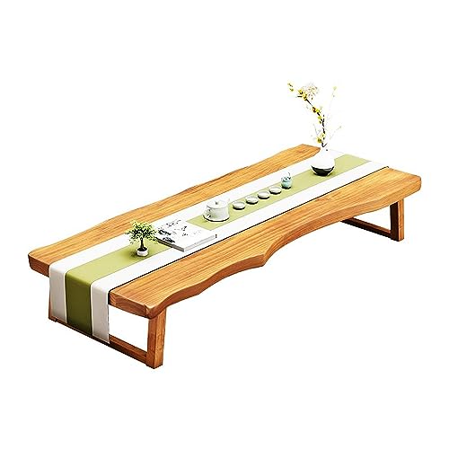 Mesa de Centro Grande de Madera Maciza, Mesa de Suelo Japonesa, Mesa de té Tatami, Mesa de Comedor portátil, Mesa Baja para Sentarse en el Suelo, Mesa de Altar para espír