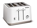 einfache Bedienung Morphy Richards Toaster Aspect 240003 weiß, Edelstahl