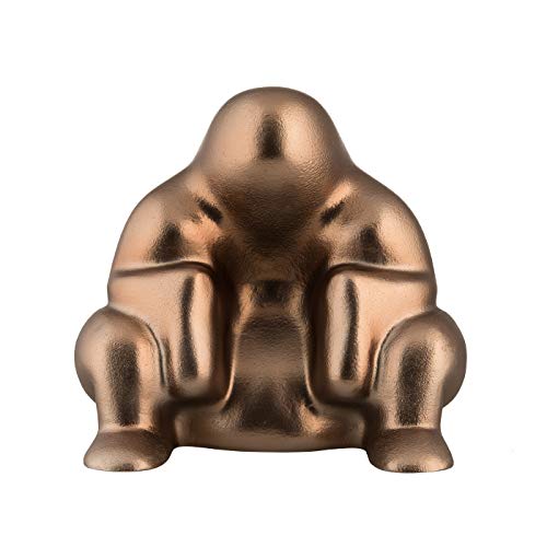 Alessi Dédé PS18 BM - Bloque-Porte Design en Résine Thermoplastique avec Revêtement en PVD, Brown Metal
