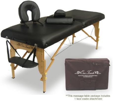 OneTouch Elite Portable Massage Table 30" Wide Elite Series - Black Color