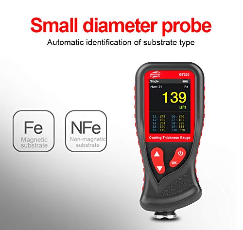 Calibrador Digital de Espesor GT230 para Pintura miniatura 6