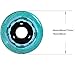 JHKJ Roller Skate Wheels 64mm/ 68mm/ 72mm/ 76mm/ 80mm Inline Skate Replacement Wheels Indoor/Outdoor Roller Skating Wheels 8-Pack,Blue,64mm