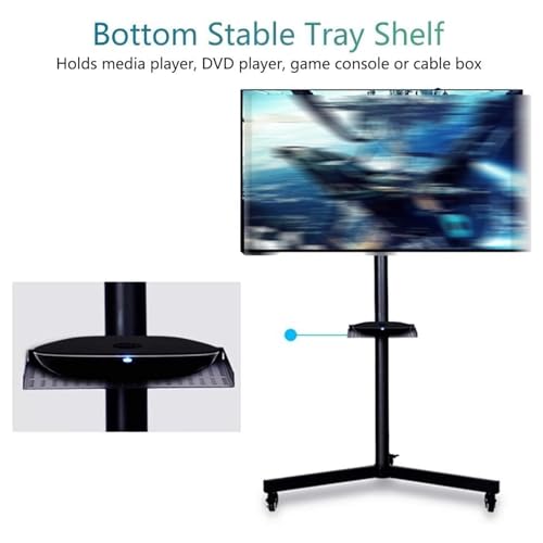 Carro móvil para TV con ruedas y soporte universal miniatura 4