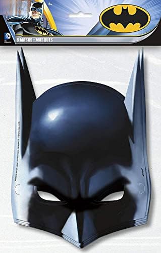 Unique Batman Super Hero Birthday Party Supplies Bundle Includes 16 Party PaperMasks and 1 Camo Sticker Sheet image 5