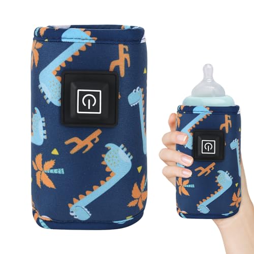 LUFEIS Flaschenwärmer Tasche, Baby Flaschenwärmer, Heizung Flaschenwärmer, Flaschenwärmer Baby Unterwegs Usb, Tragbar Babyflasche Warmhalten für Outdoor Reisen Picknick