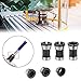 SeonFook 6Pcs Router Collet Adapter 6mm 1/4