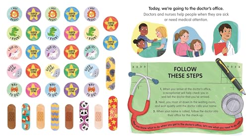 My Doctor's Visit: an Interactive Storybook with 36 Reusable Bravery Stickers - Image 2