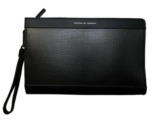 Pochette en carbone homme Porsche Design S noir : petit sac à main luxe