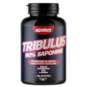 AG nature Tribulus Terrestris Hoge dosering 90% Saponine x Gym – Natuurlijk testosteron voor mannen voor spiermassa met Peruaanse Maca en Ashwagandha