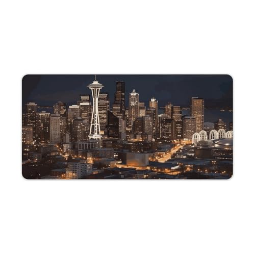 City Seattle Desk Mat alfombrilla de ratón de goma antideslizante