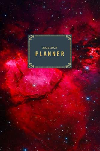 Notebook: Space Galaxy 2022-2023 Weekly Planner: Large 2 Year Planner. Weekly At A Glance Organizer With Galaxy Cover #2 image 2