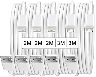 charlore iPhone Charger cable,5Pack 2M/2M/3M/3M/3M [MFi Certified] Lightning Cable Charging Cord for iPhone 13/1211/XS/Max/XR/X/8/8Plus/7/7Plus/6S/Plus/SE