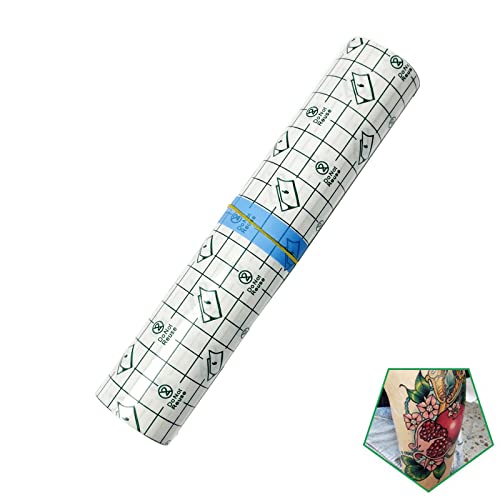 Image of Tattoo Aftercare Bandage Roll 8 inch x 2 Yard - Waterproof Transparent Film for Tattoos Initial Healing and Skin Repair Adhesive Supply Wrap