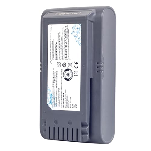 Image of Sicimly 4000mAh VCA-SBT90 Battery,for Samsung Jet90 Jet75/Jet75 pet VS9000 Cordless Stick Vacuum Cleaners Replacement Battery,VCA-SBT90,VS20R9074S2 VS20T7551P5 VS20R9078S2,Grey